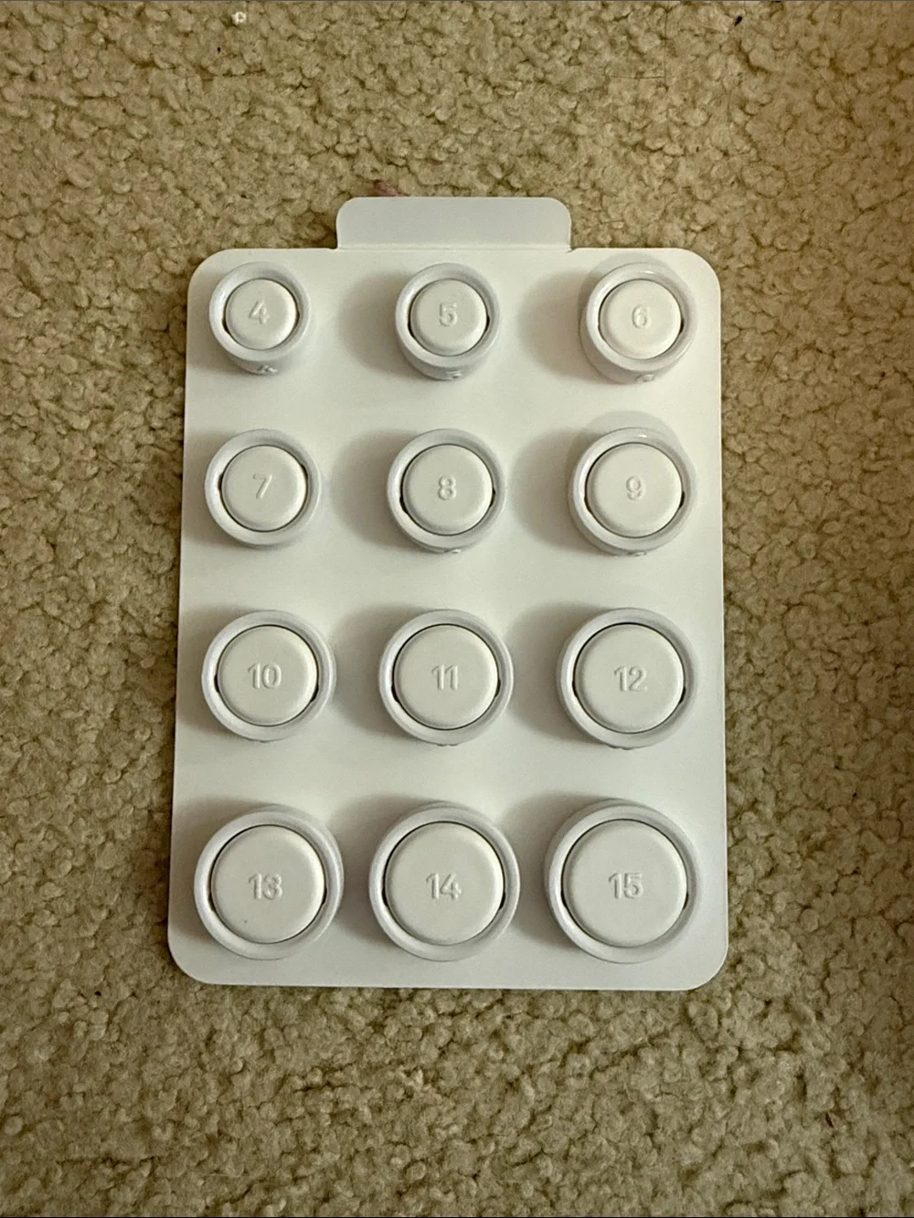 Oura Ring 4 Sizing Kit - Silver Ring Image
